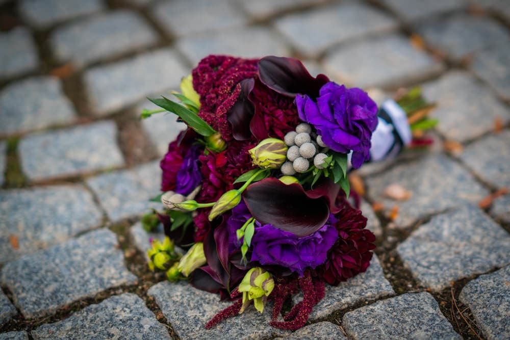Bridal portrait with veil